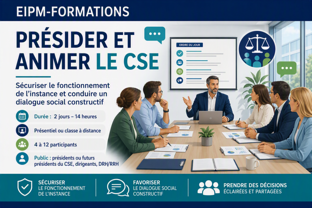 pésider et animer mon cse